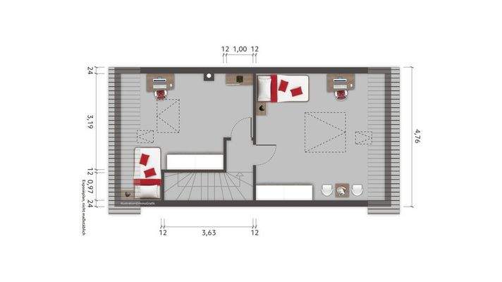 Grundriss Obergeschoss