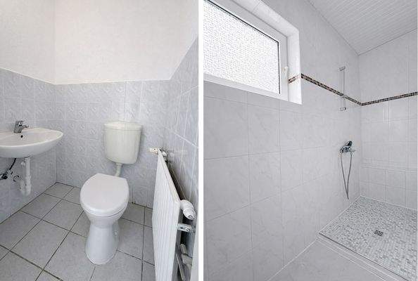 EG. Gäste-WC u. Dusche Bad