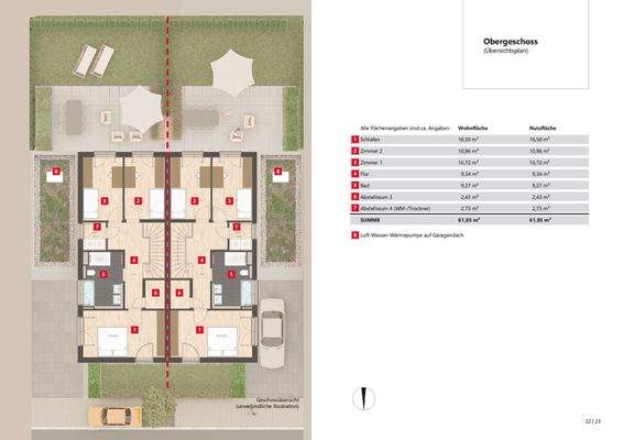 Grundriss Obergeschoss
