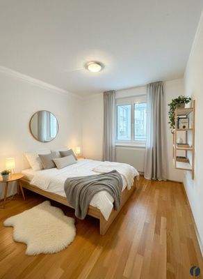 Einrichtungsbeispiel Schlafzimmer (KI generiert)