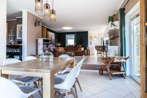 Blick zum Wohnbereich