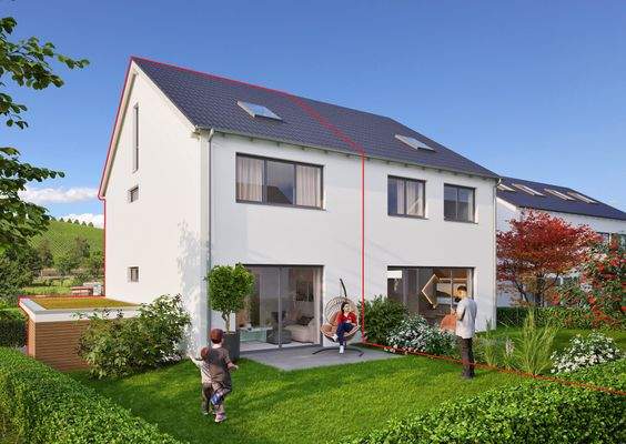 Doppelhaushälfte 1 Bermatingen – Außenansicht Garten.jpg