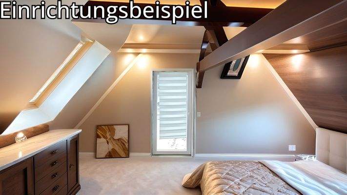 Schlafzimmer DG - Einrichtungsbeispiel