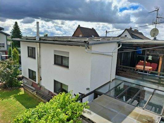 Sicht auf die Doppelhaushälfte