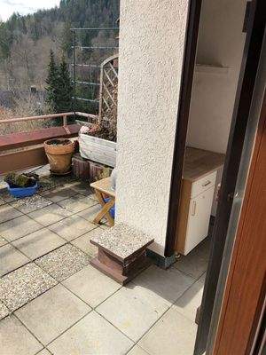 Balkon mit Abstellraum