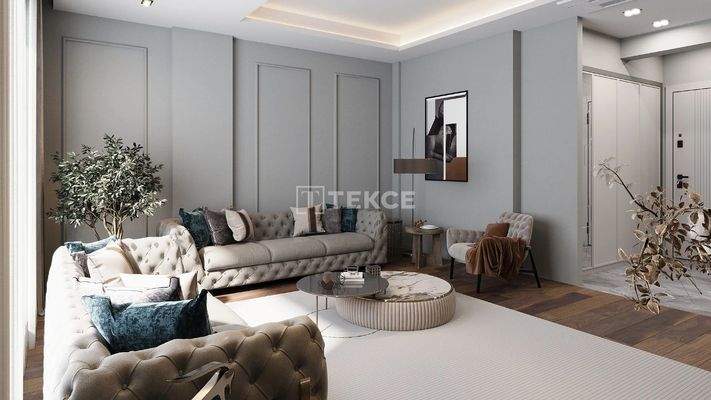 Apartments in a Complex with Pool Near the Beaches in İzmir