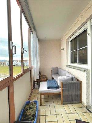 Verglaste Südloggia ...