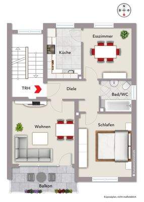 aktueller Grundriss Obergeschoss