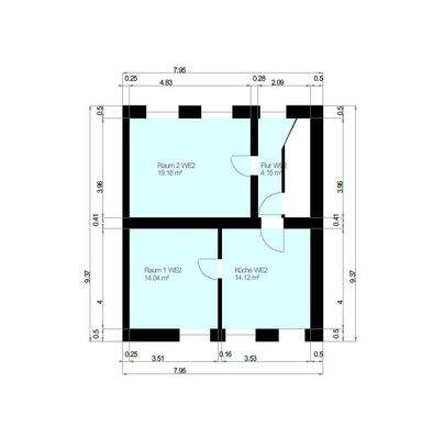 Grundriss / Skizze Obergeschoss