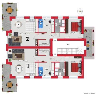 Grundriss Oberbeschoss