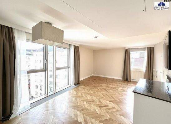 Wohnbereich mit Küchenzeile