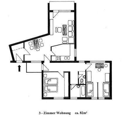Grundriss der Wohnung