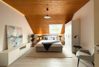 Elternschlafzimmer - virtuell möbliert