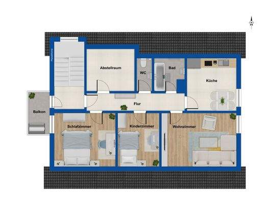 Grundriss - Dachgeschoss