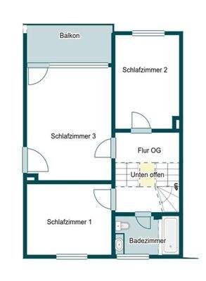 Grundriss Skizze 1.OG