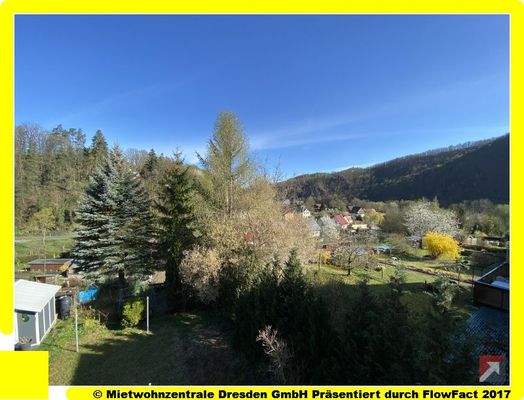 Ausblick - Reihenendhaus in Schlottwitz