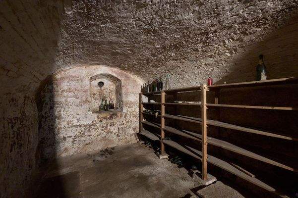 Gewölbekeller im 1. Obergeschossbereich 