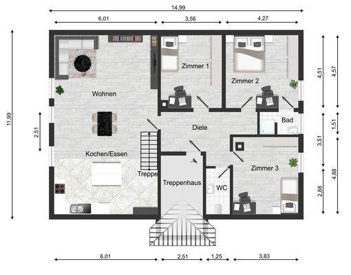 Grundriss Dachgeschoss