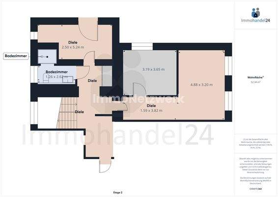 Grundriss 1 OG hinten