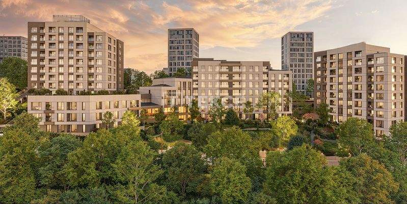 Apartments for Sale Near the Metro Station in Istanbul Ataşehir