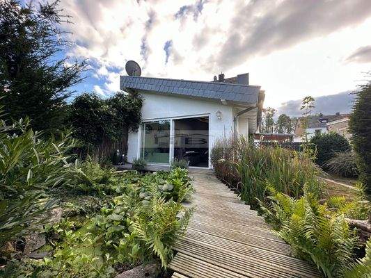 Rückansicht auf das Wohnzimmer