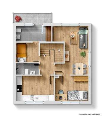 Grundriss Wohnung OG