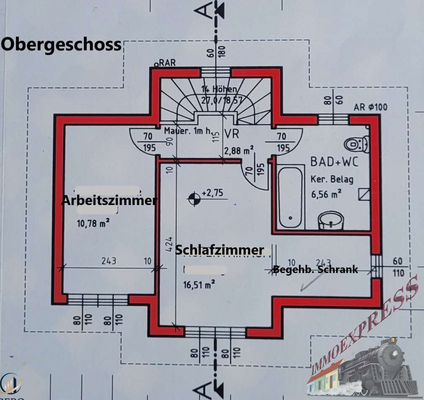 Grundriss Obergeschoss