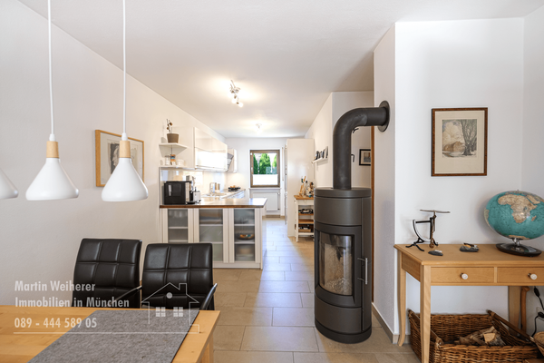Schwedenofen Wohnbereich
