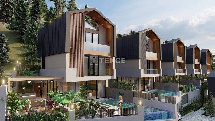 Elegant Detached Villas with Private Pools in Alanya Tepe