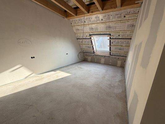 Wohnung 12 aktueller Bauzustand Arbeitszimmer