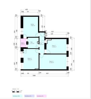 3 Zimmer Wohnung Koeln Zollstock_IMMODILIA_Grundriss