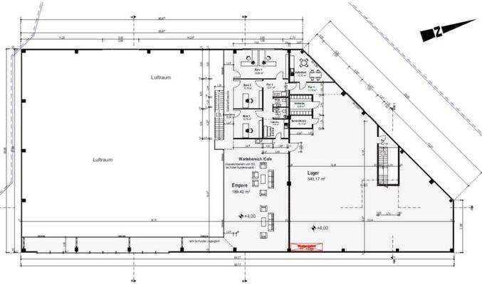 Grundriss OG - Verkauf und Ausstellung, 00-1263