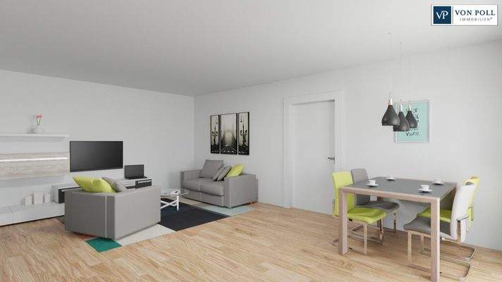 Ansicht Wohnen / Essen / Kochen