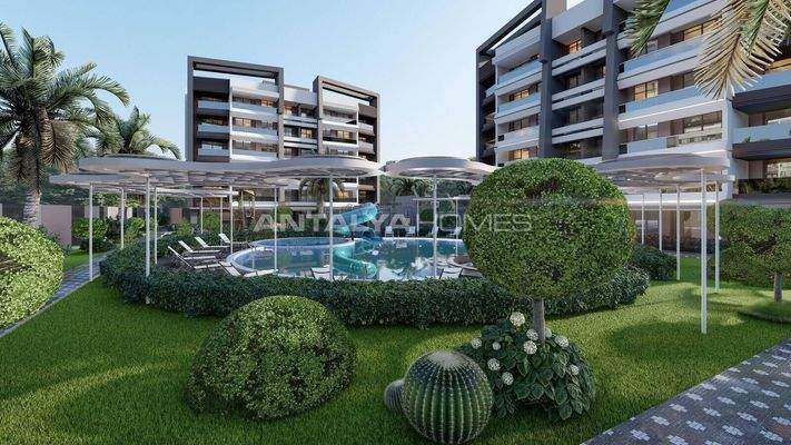 Flats with a Pool in Altıntaş Near the Airport