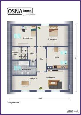 Grundriss Dachgeschoss Vorderhaus