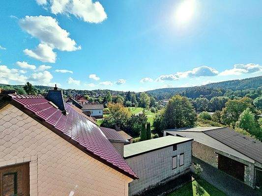 Ausblick vom Dachboden