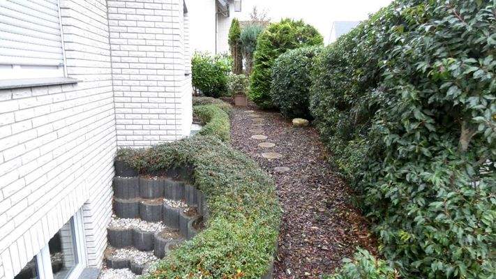 seitlicher Zugang zur Terrasse