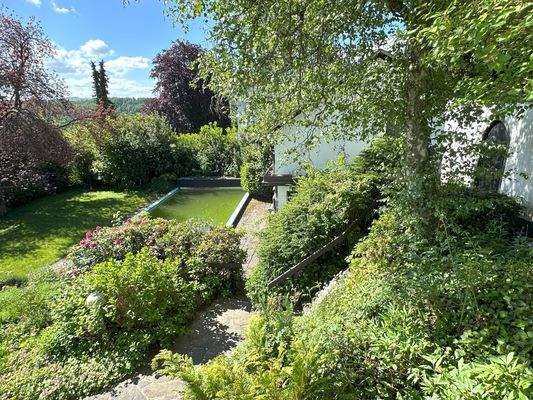 Gartenansicht + Pool
