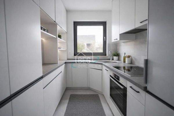 virtuell möblierte Küche