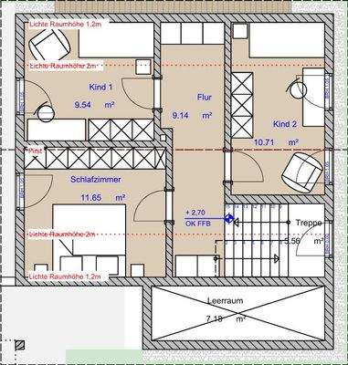 Grundriss Obergeschoß
