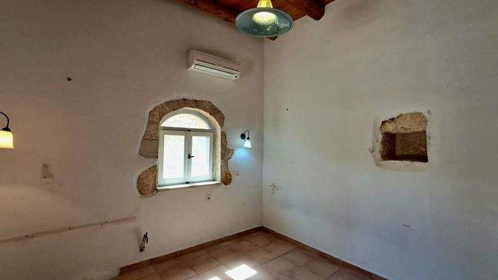 Kreta, Vamos: Traditionelle Steinvilla mit zwei Schlafzimmern, Garten und Erweiterungspotenzial