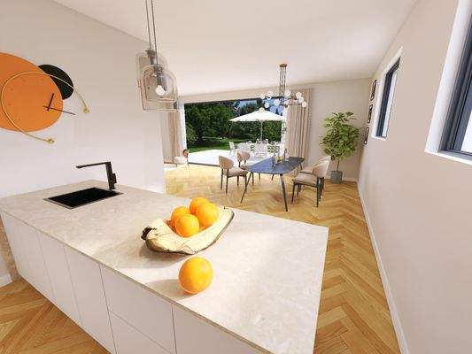 Visualisierung: Offene Küche