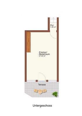 Grundrissplan UG-technisch bearbeitet