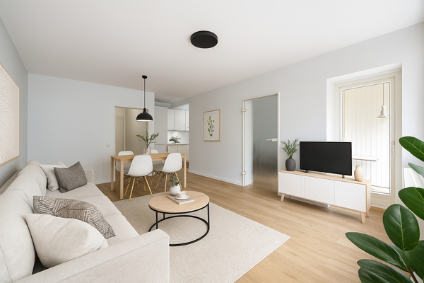 Wohn- und Essbereich (KI generiert)