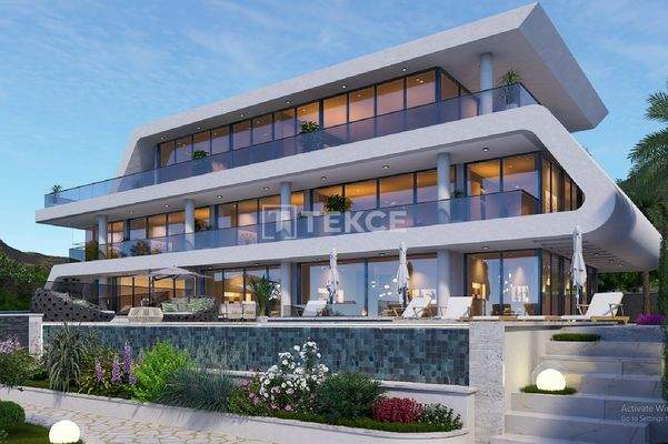 Sea-View Stylish Detached Villa with Private Pool in Alanya