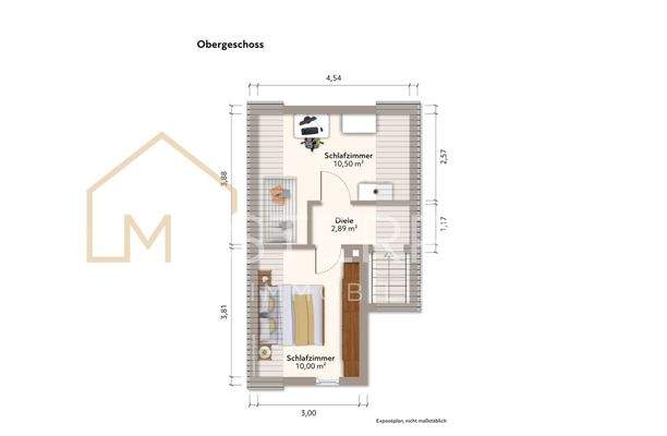 Grundriss Obergeschoss 