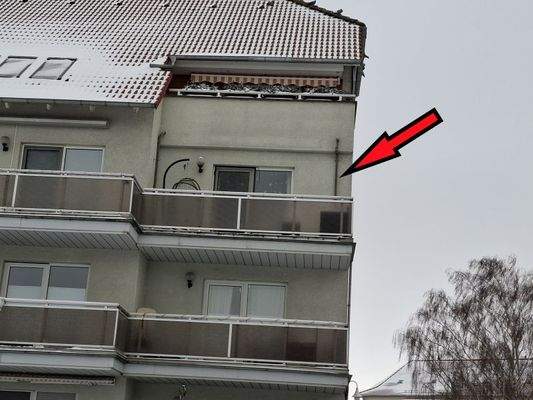 Ansicht Balkon zur Wohnung