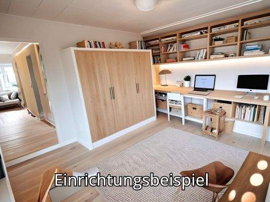 Kinderzimmer/ Büro EG, Einrichtungsbeispiel