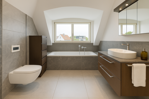 Zweites Bad (virtuell möbliert)