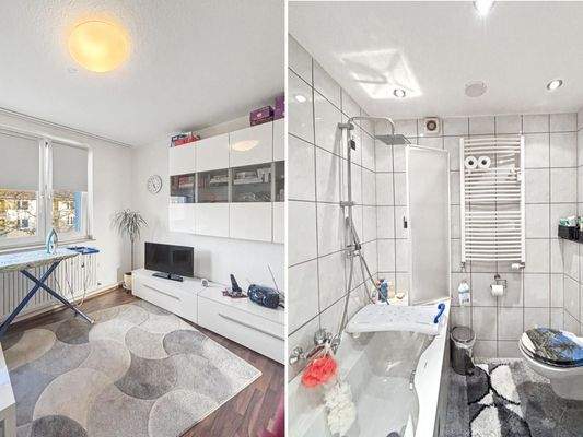 Kinderzimmer und Bad